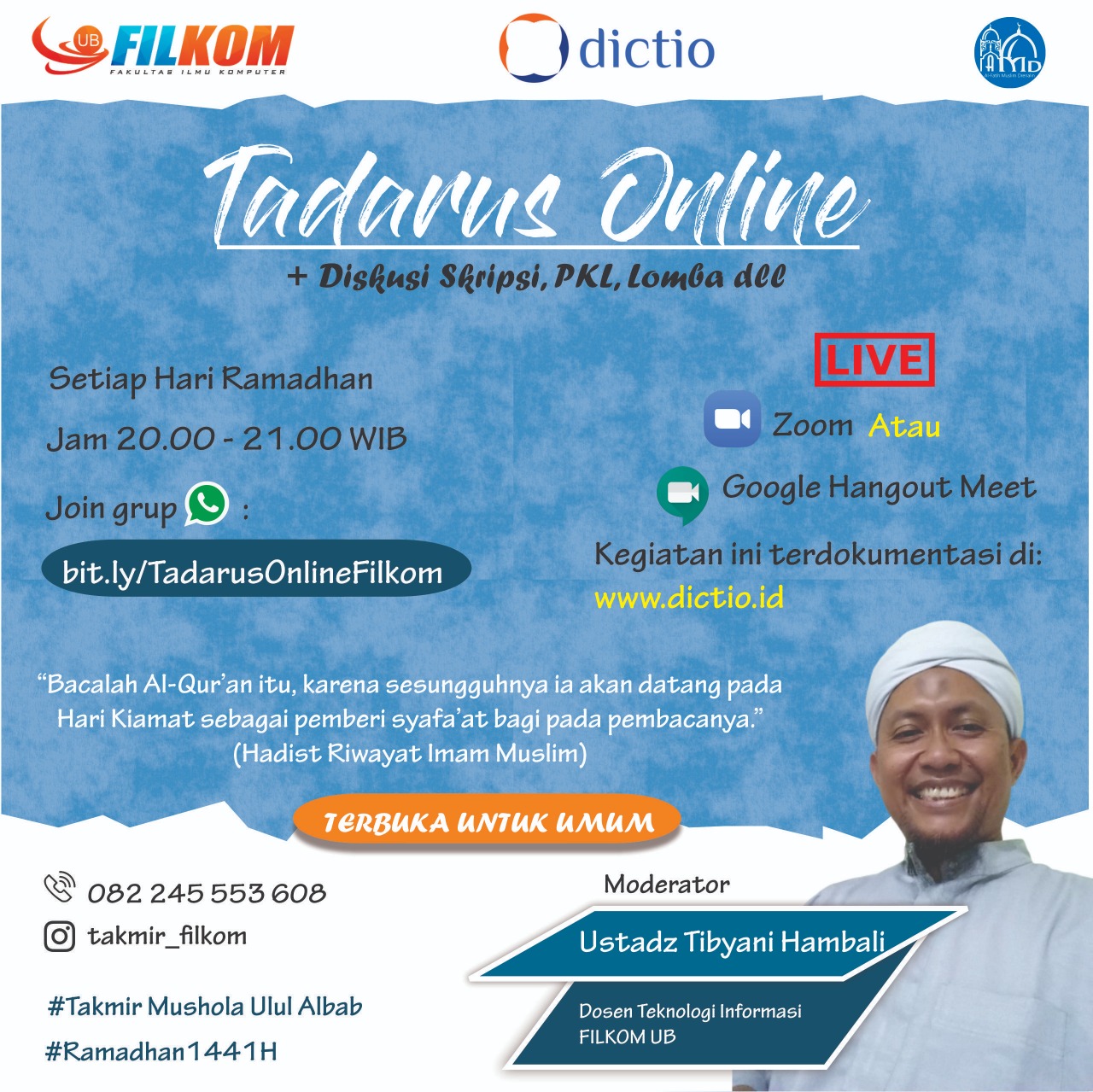 Tadarus Online | Fakultas Ilmu Komputer (FILKOM) Universitas Brawijaya